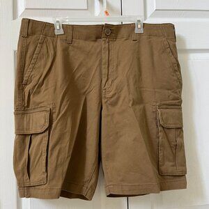 NWT MENS SIZE 40 SONOMA BROWN 10" INSEAM COMFORT WAIST CARGO SHORTS